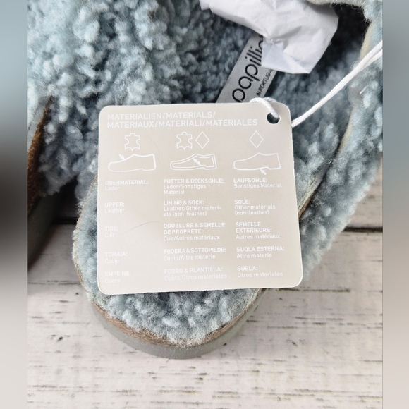 Papillio Birkenstock Arizona Big Buckle Teddy Shearling Sandals Size 7-7.5 EU 38 - Picture 14 of 15